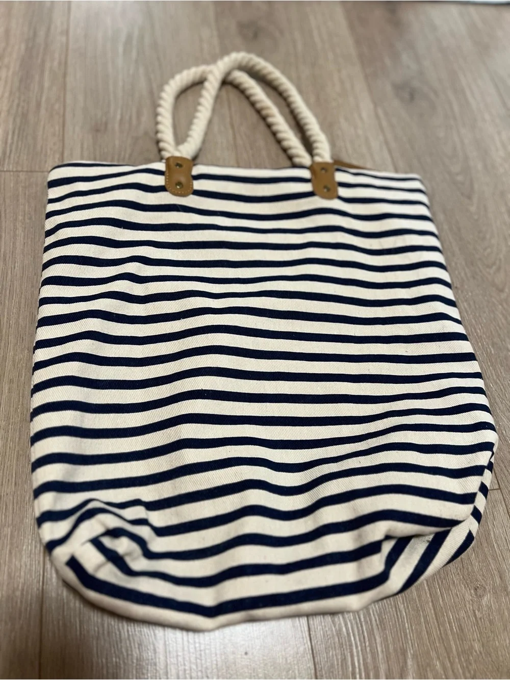 NWOT Summer & Rose Navy Stripe Tote Bag